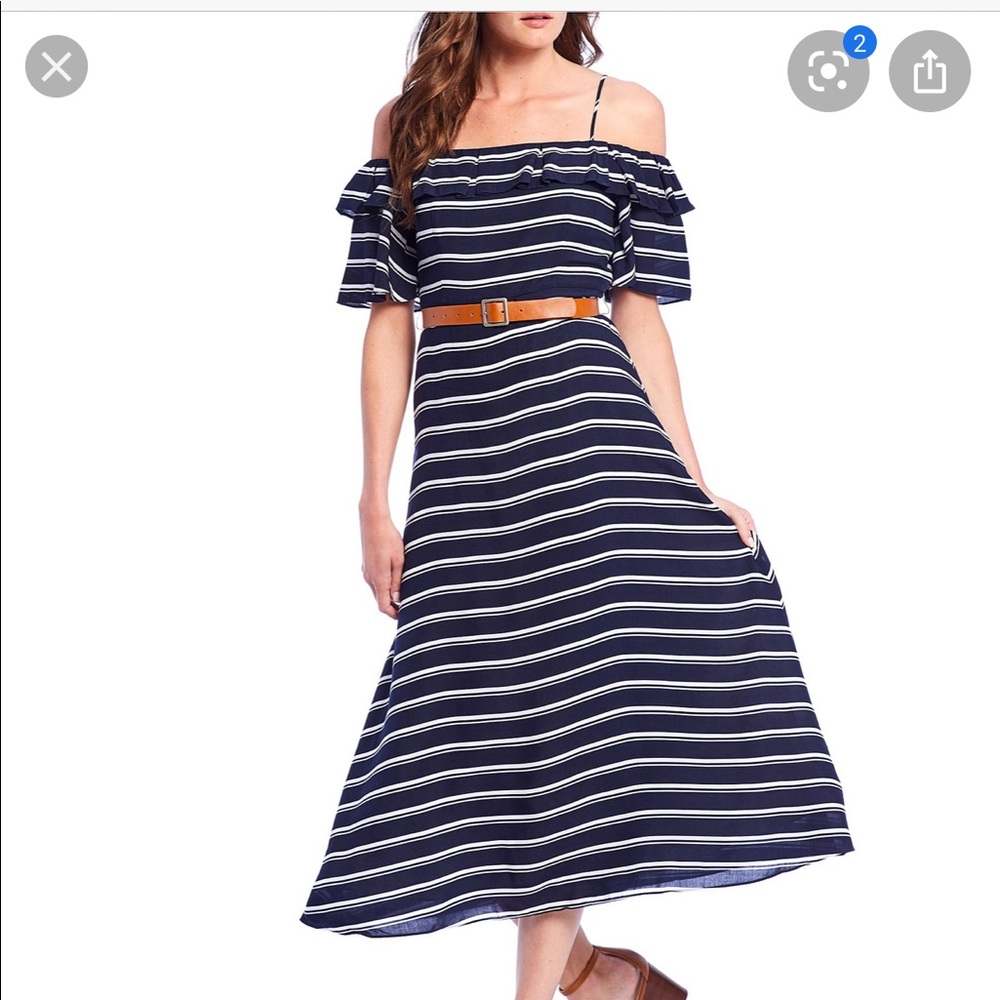 Size 2 H by Halston off the shoulder dress